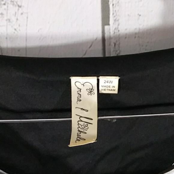 Emma & Michele 24W Black and White Sheath Dress - Picture 4 of 5